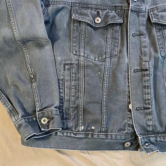 Vintage Wrangler Classic Denim Jean Jacket Black 2X - Picture 3 of 9